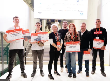 Students with certificates